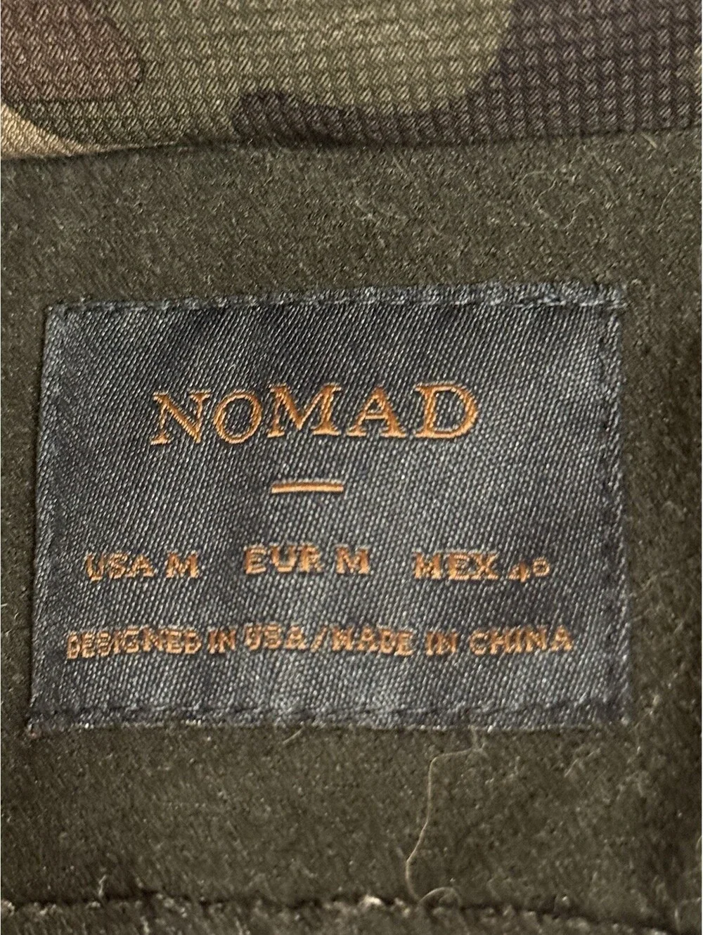 Nomad Fleece Lined Full Zip Camo Jacket Men’s M Hunting Outdoors